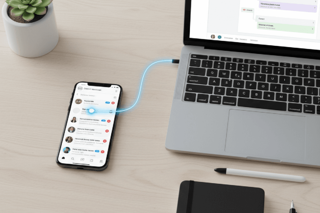 Visualização de como funciona a integração do Instagram com um sistema CRM em um funil de vendas Kanban.