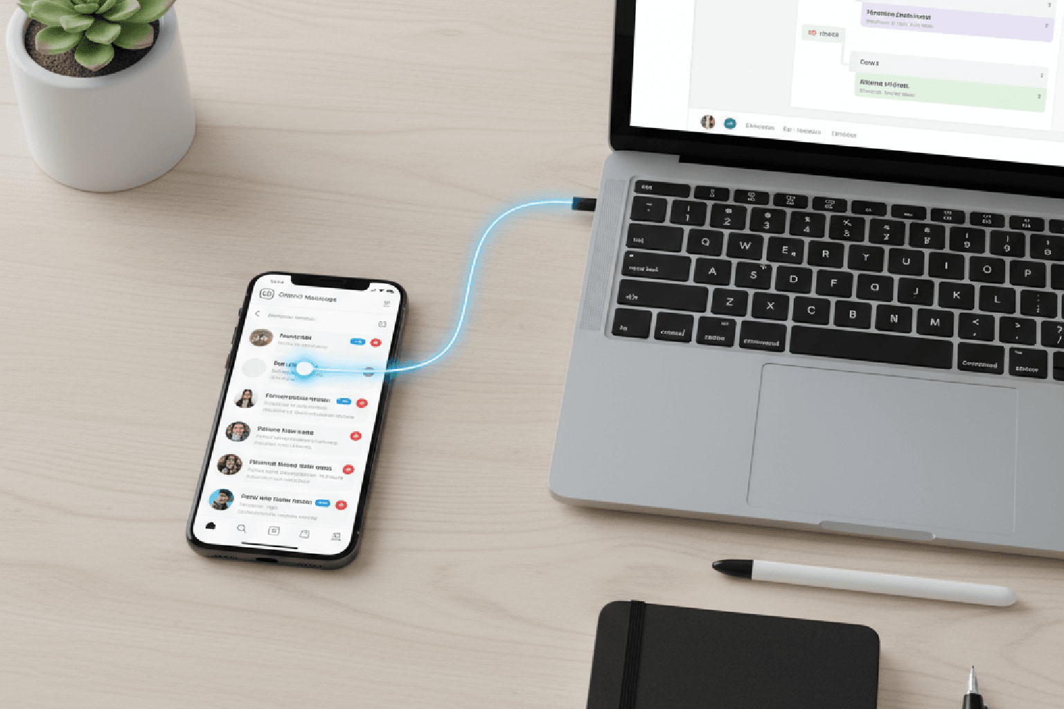 Visualização de como funciona a integração do Instagram com um sistema CRM em um funil de vendas Kanban.