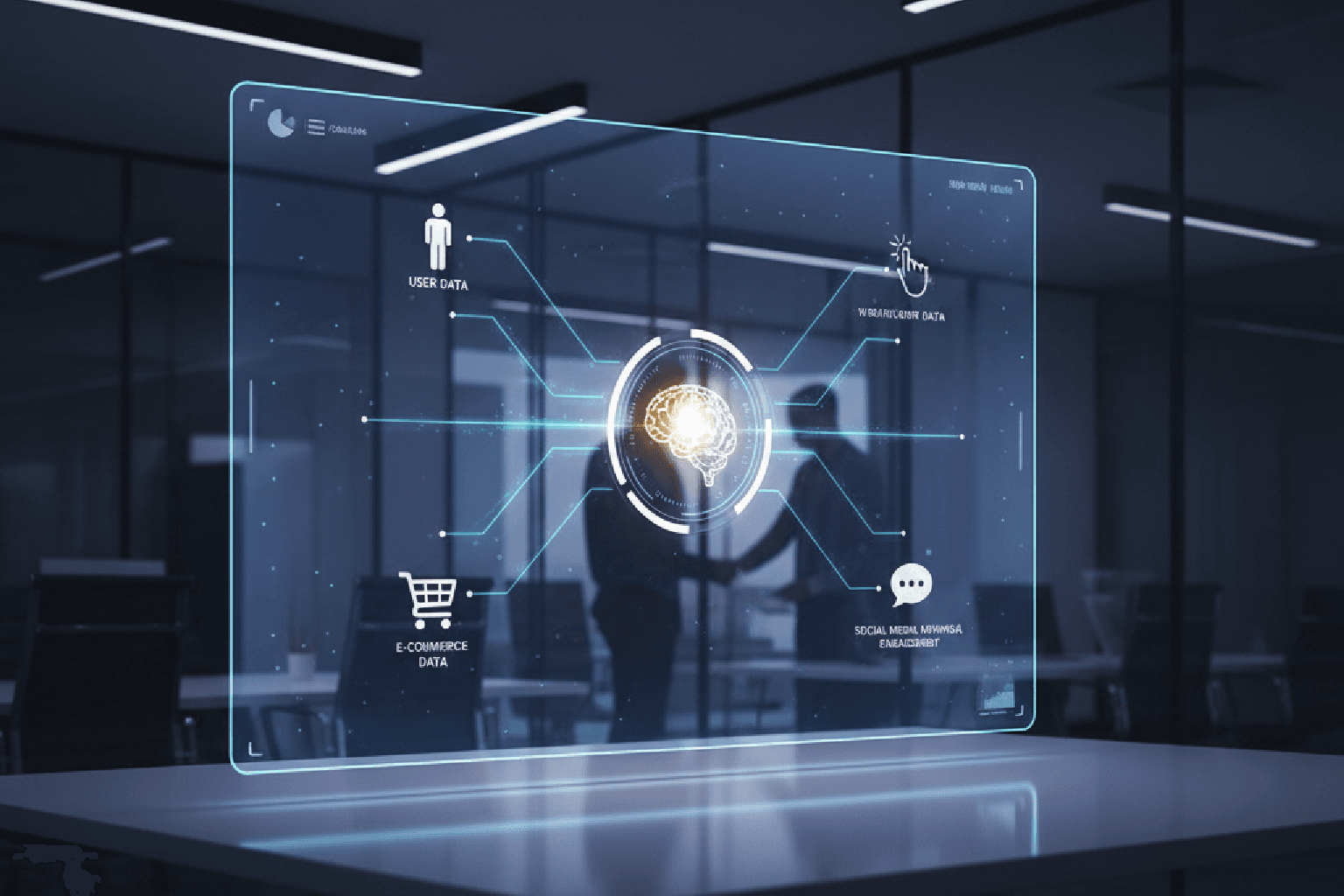 Dashboard de inteligência de mercado mostrando dados primários sendo centralizados em um CRM.