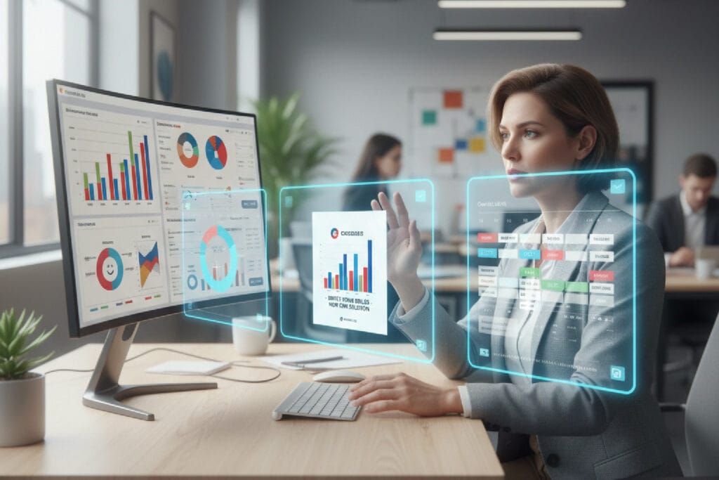 Um gestor de marketing usando IA como uma equipe de analistas virtuais para inteligência de mercado e CRO.