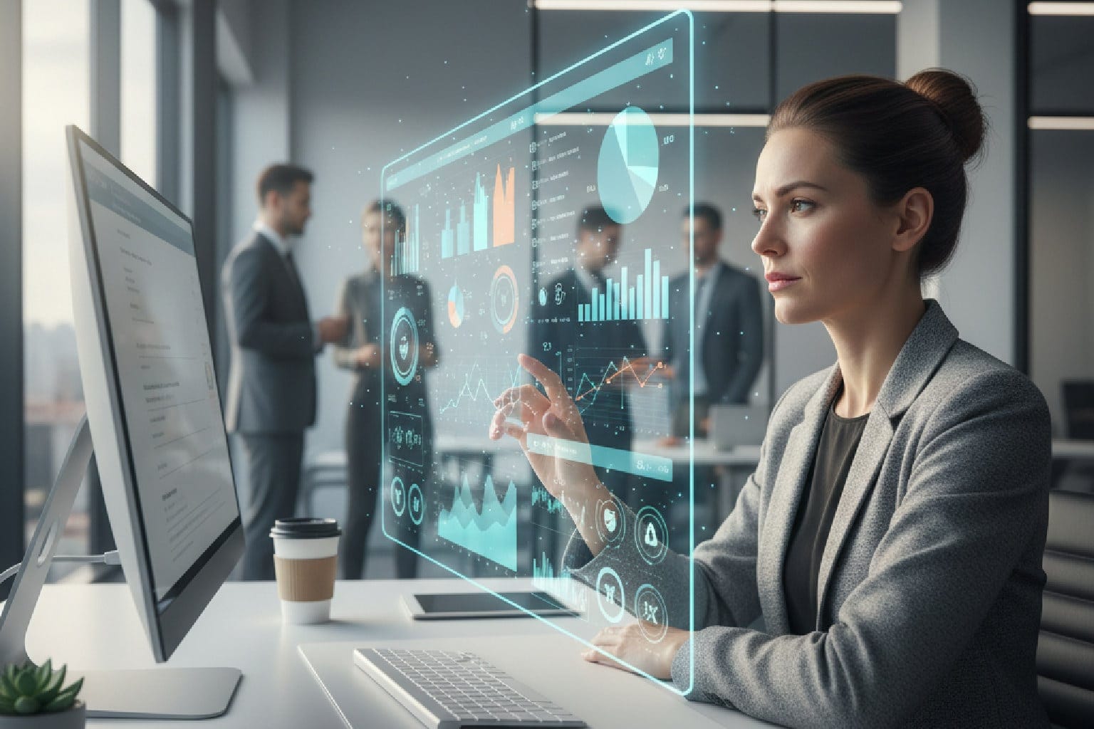 Gestor de tráfego usando uma interface de IA como copiloto para analisar dados de campanhas e otimizar o lucro.